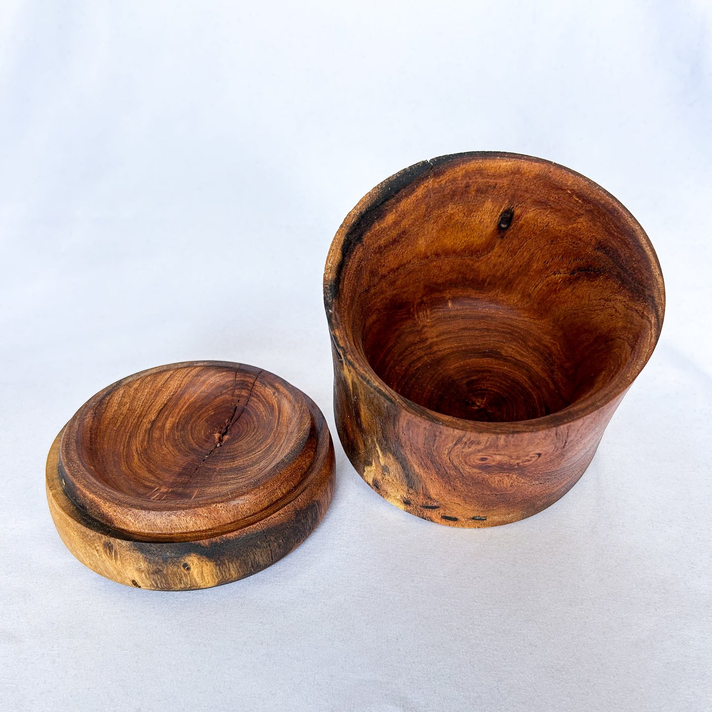 Mesquite lidded jar