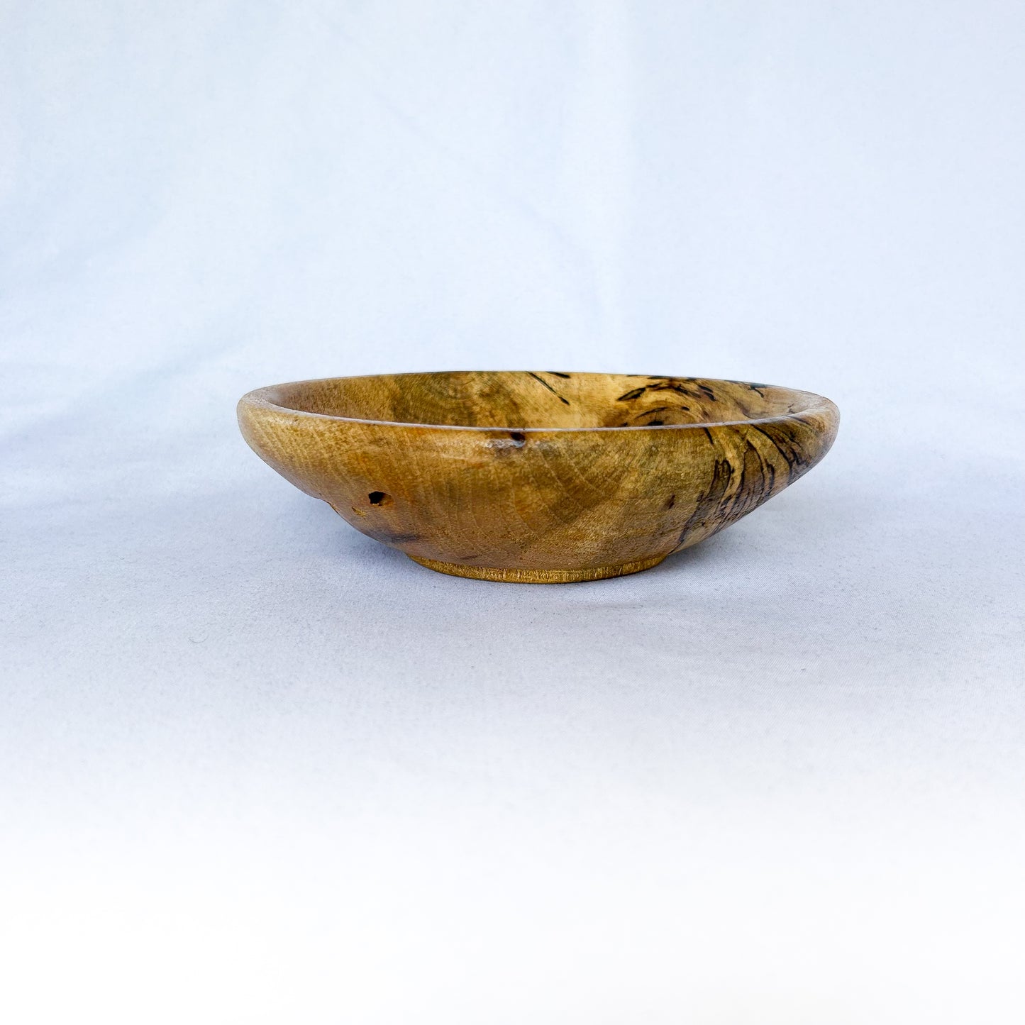 Spalted Pecan Shallow Bowl