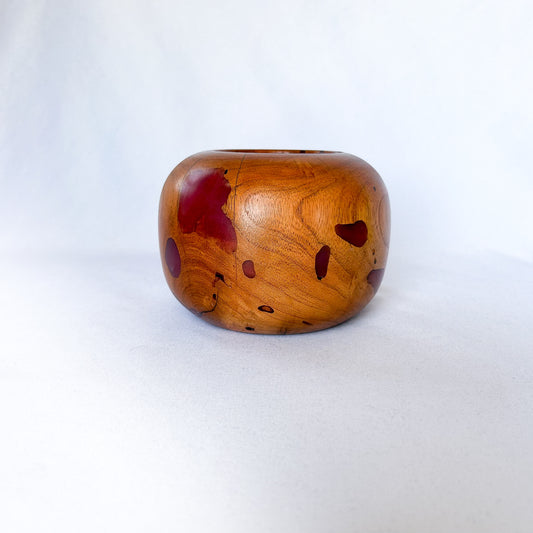 Resin/Red Oak Deco Bowl