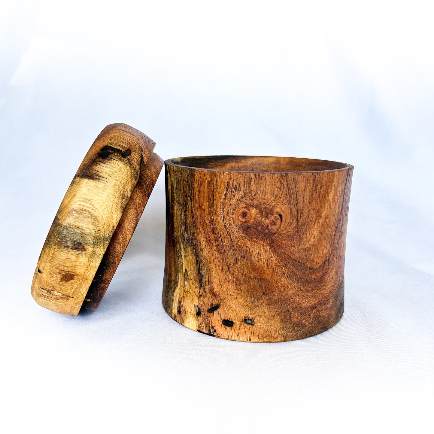 Mesquite lidded jar
