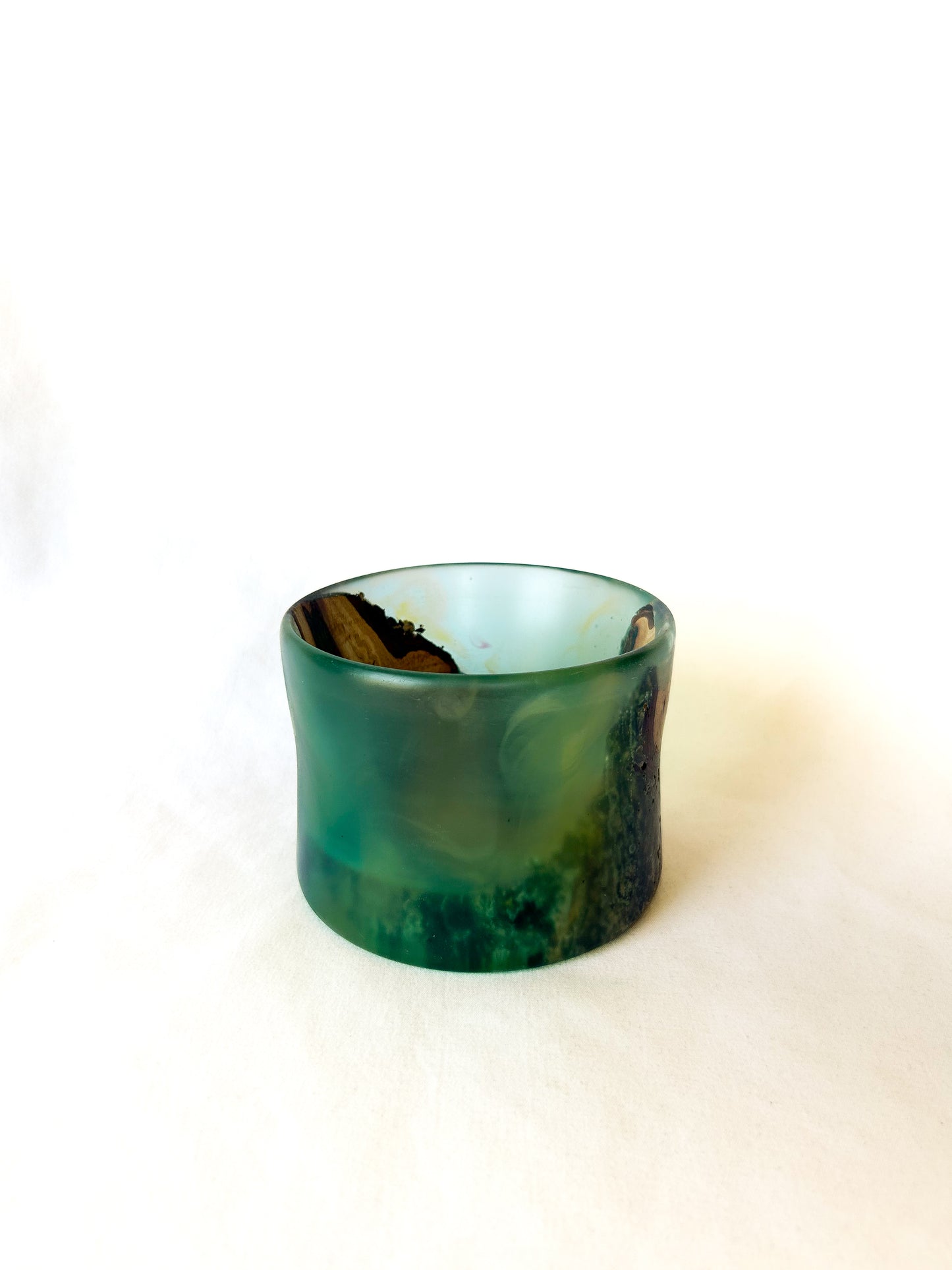 Resin/Oak Ocean Deco Bowl