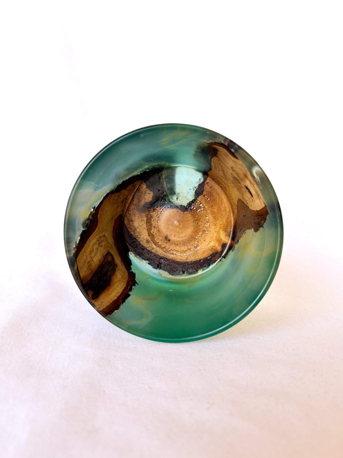 Resin/Oak Ocean Deco Bowl