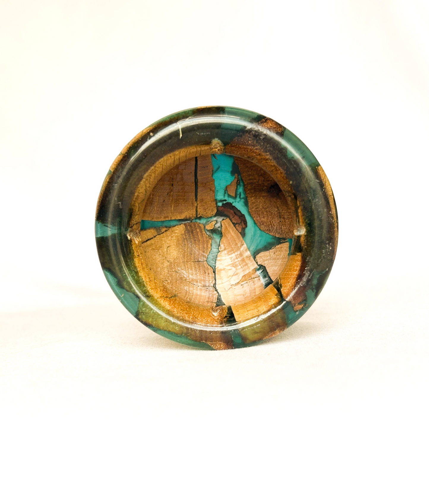 Resin/Hickory Deco Dish